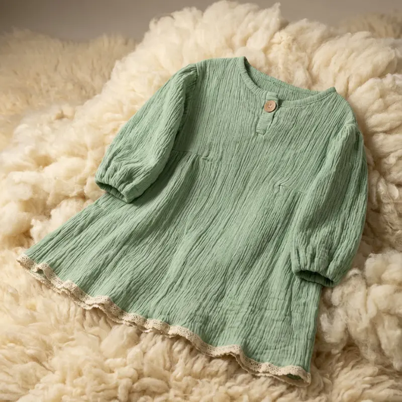 Mine Müslin Elbise - HappyKDS123