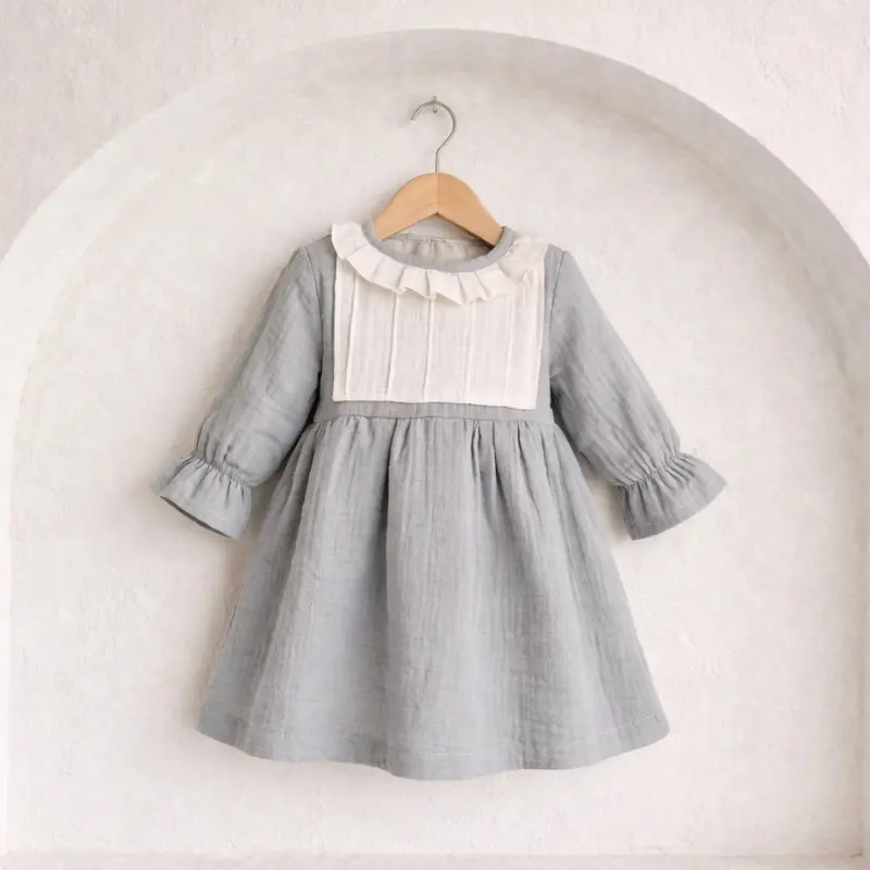 Nilüfer Müslin Elbise  - Görsel 2