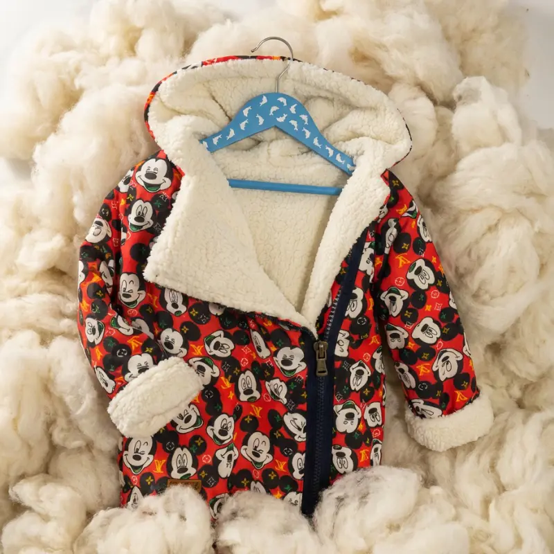 Mickey Mouse Kırmızı Mont - HappyKDS123