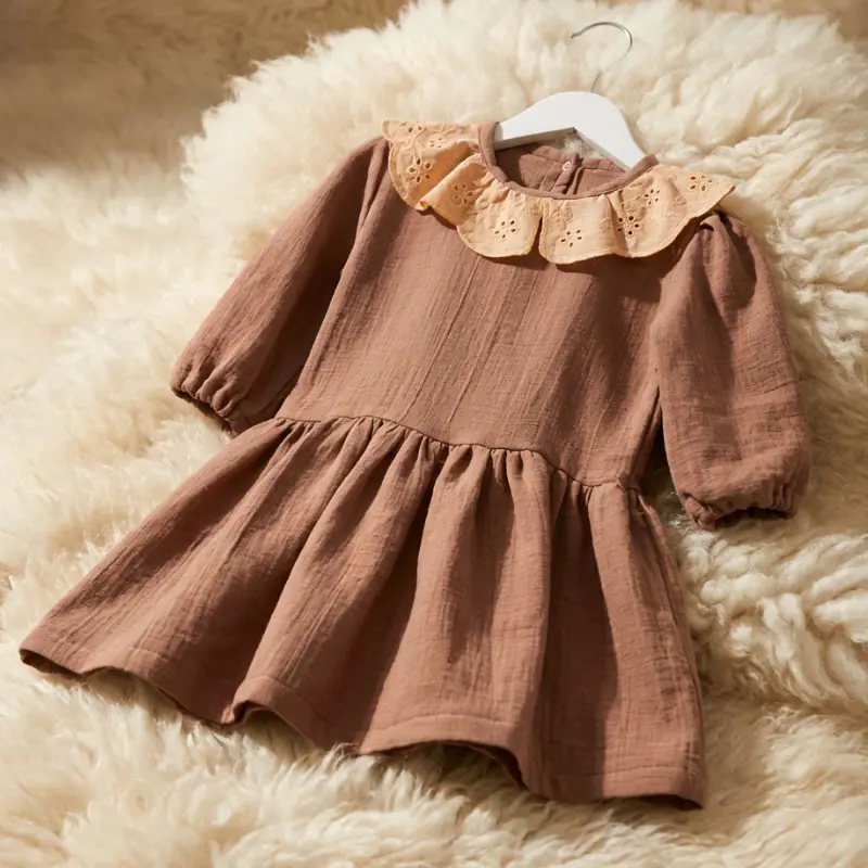 Caram Müslin Elbise - HappyKDS123